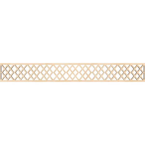 Ekena Millwork Hadley Fretwork 0.375 in. D x 46.5 in. W x 6 in. L Birch Wood Panel Moulding