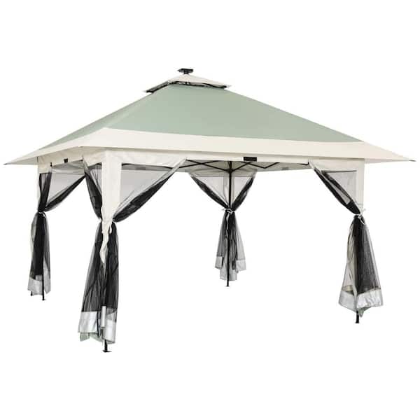 オリーブ様 13 ft. x 13 ft. Olive Instant Pop Up Gazebo Canopy Tent with