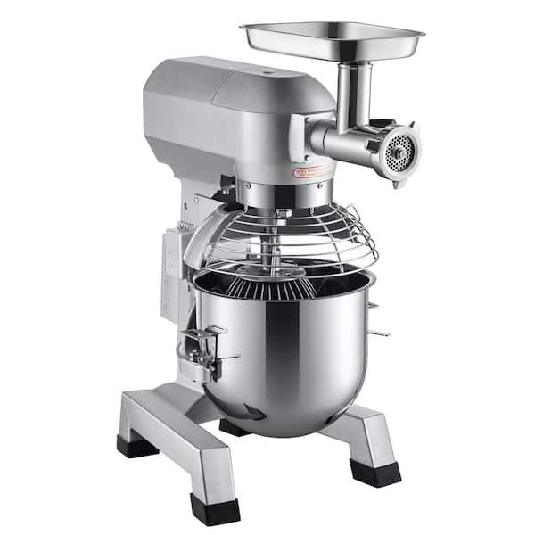 VEVOR Commercial Stand Mixer 20 qt. 2 in 1 Multifunctional Silver Electric Food Mixer with Stainless Steel Bowl 1100 W
