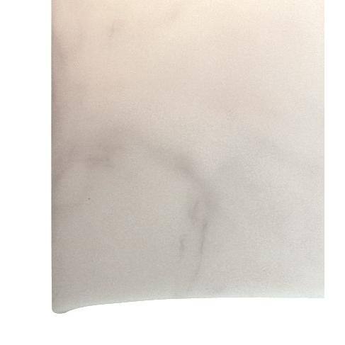 White Alabaster Dimmable Direct Wired Wall Sconce