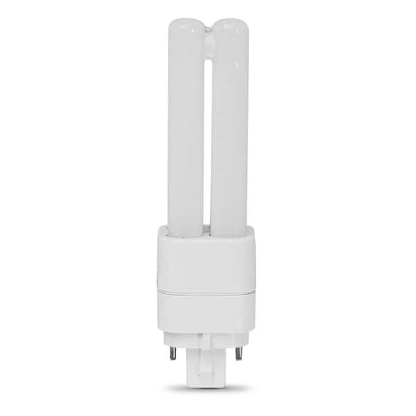 Feit Electric 13-Watt Equivalent PL QuadTube CFLNI 4-Pin Plugin G24Q-1 Base CFL Replacement LED Light Bulb, Soft White 2700K (1-Pack)
