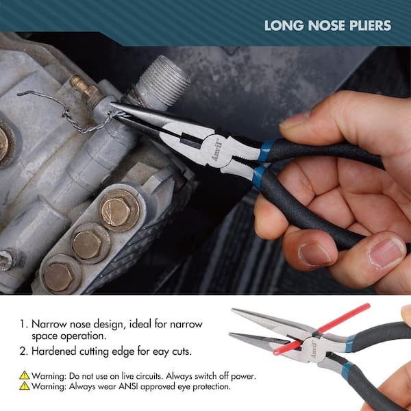 Anvil 2-Piece 6 in. Pliers Set 91742 - The Home Depot