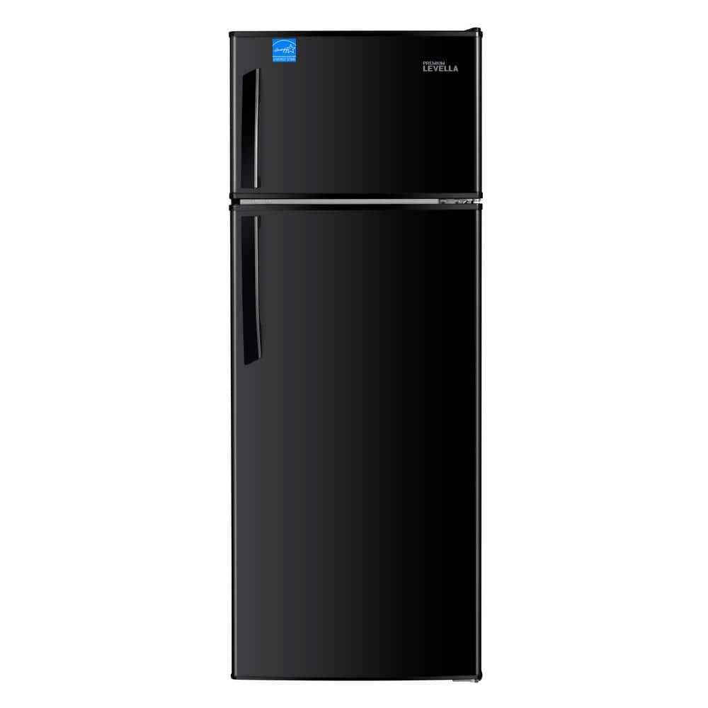 Premium LEVELLA 7.0 cu. ft. Frost Free Top Freezer Refrigerator in  Stainless Steel Look PRN7006HS - The Home Depot