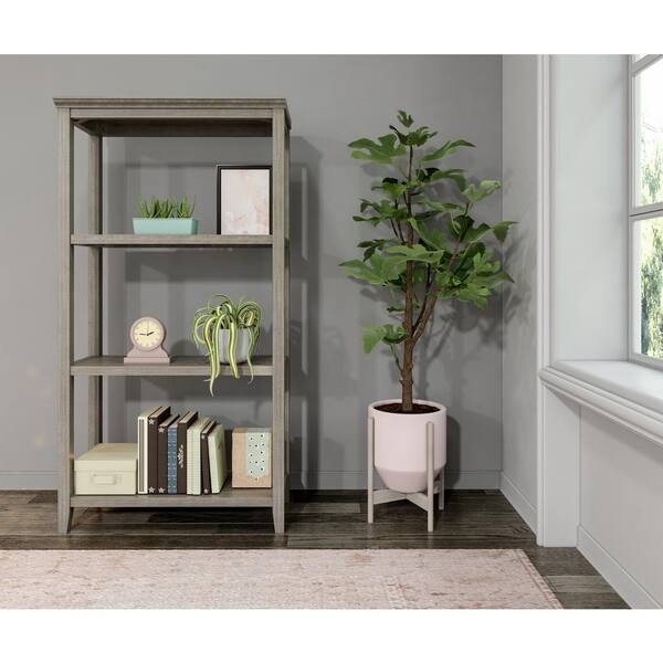 Newridge Home Goods 5010 166 3 Tier Tall Wooden Bookcase Washed Grey, Coda 6 Shelf Bookcase Dimensions