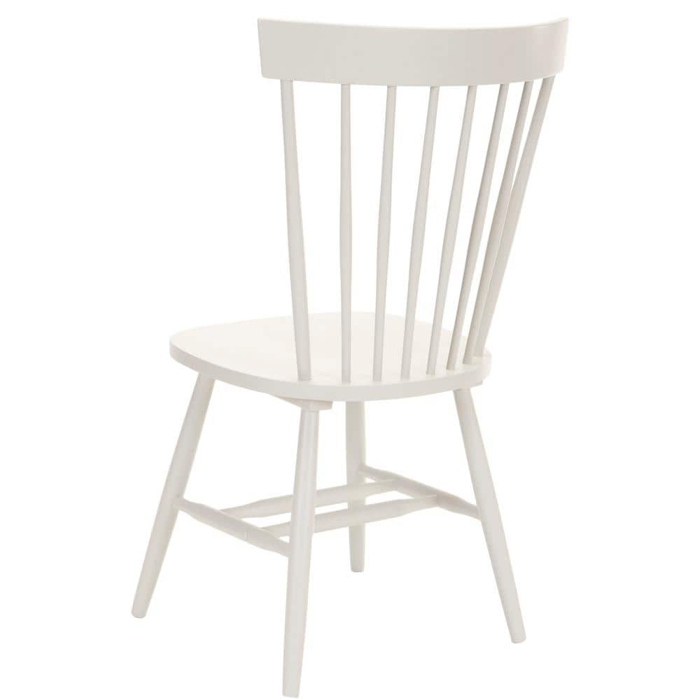 Off-White Oak Windsor Slat Back Side Chair Set