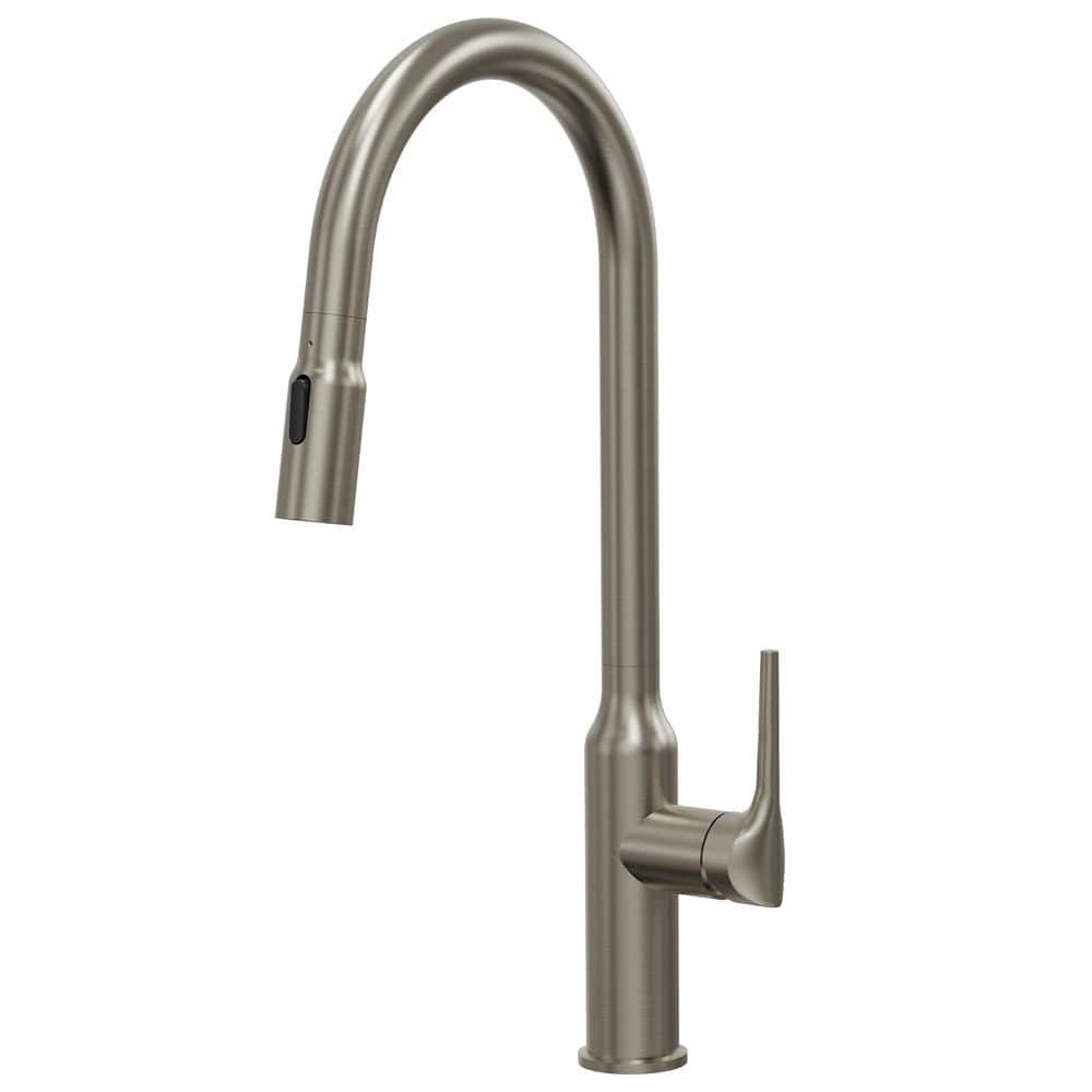 17.5 in.H 360° Swivel Pull Down Sprayer 2 Sprays Mode Kitchen Faucet with Spring Neck in Stainless Steel price history on PriceWatchPro