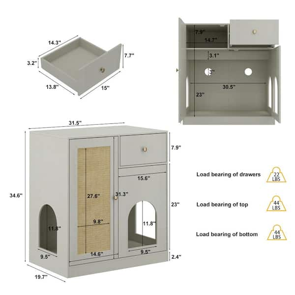 Cat door 2024 for cabinet