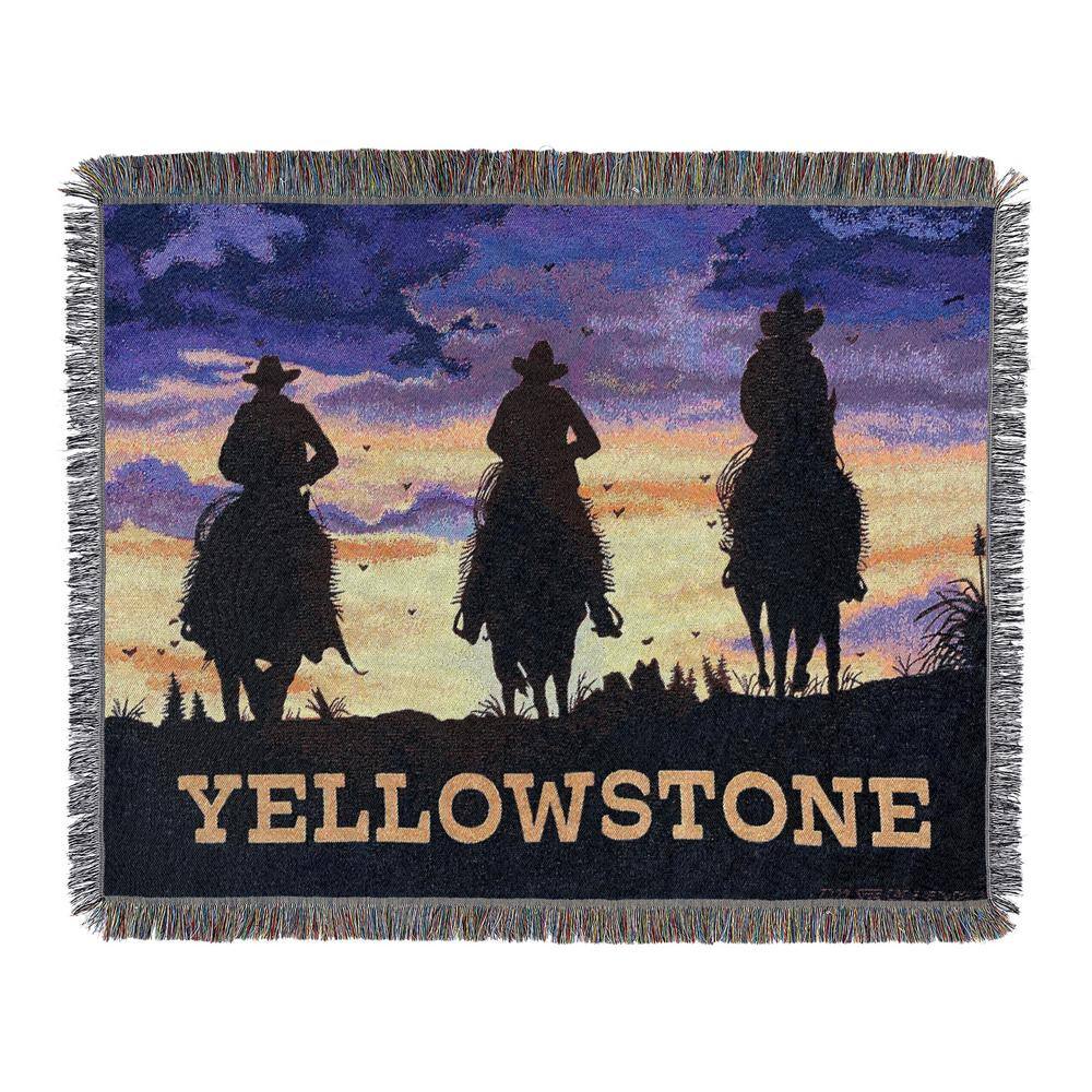 THE NORTHWEST GROUP Yellowstone Giddy Up Woven Tapestry Throw ...