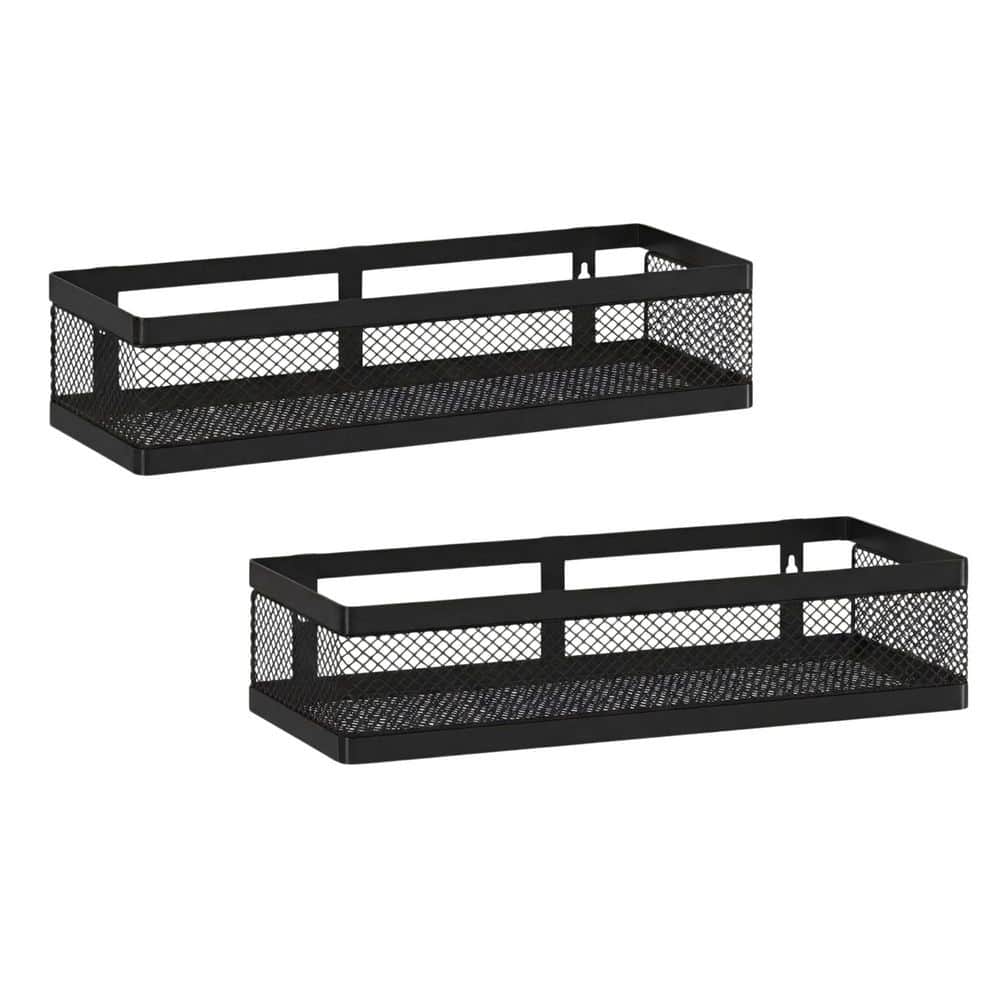 2-Pack Rustproof Heavy Duty 50 lbs. Capacity Mesh Shower Caddy in Black for Bathroom Kitchen Pantry Storage price history on PriceWatchPro