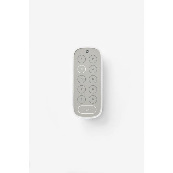 Level Keypad Weatherproof LED-Backlit Accessory for Keyless Entry with Lock or Bolt-White