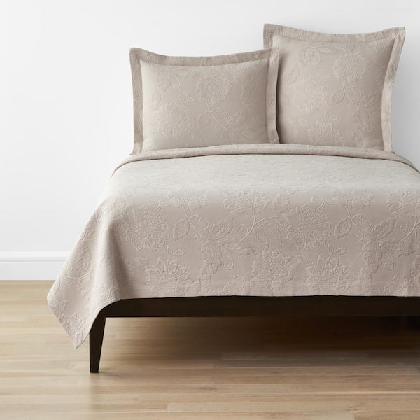 The Company Store Putnam Matelasse Dune Cotton Queen Coverlet