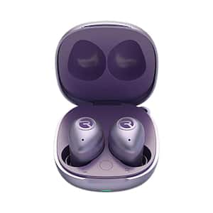 The Fitness Lavender Purple True Wireless Bluetooth Earbuds & In-Ear with Microphone and Charging Case