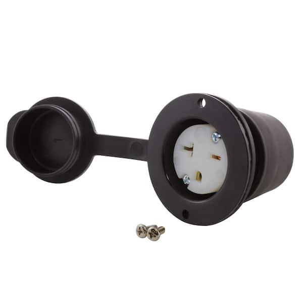 15/20A 250V 6-15/ 20R Flanged Outlet With Covers UL and C-UL Listed