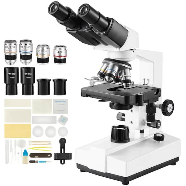 SVOPES Binocular Compound Microscope, 40X-2500X Magnification, LED Illumination, Mechanical Stage
