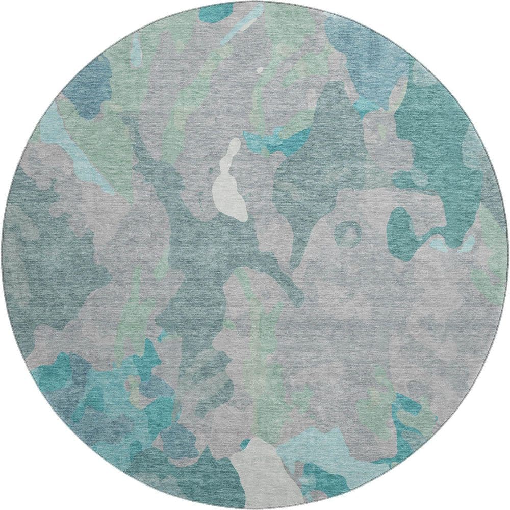 Mayfield Premium Machine Washable Abstract AMF2161 Taupe 8 ft. x 8 ft. Round Rug price history on PriceWatchPro