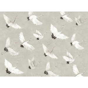 Dove Grey Crane You Later Animals Wall Mural
