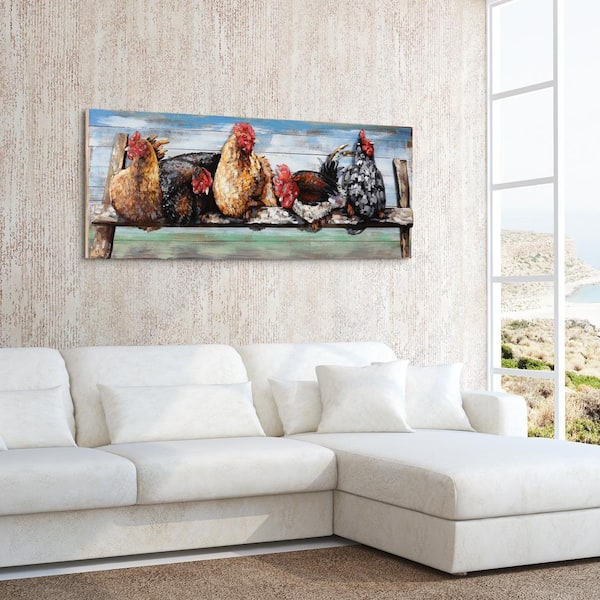 3D Marine iron Wall art embossed Ship Painting Mixed Media Hand Painte