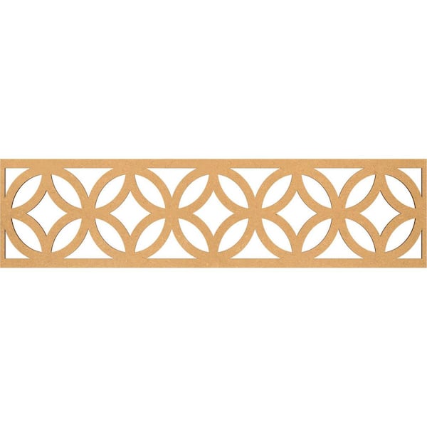 Ekena Millwork Crosby Fretwork 0.25 in. D x 47 in. W x 12 in. L MDF Wood Panel Moulding