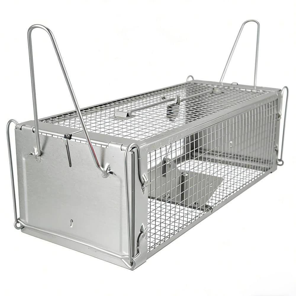 Tosulte Dual Door Mouse Control Bait Catch Humane Live Zinc
