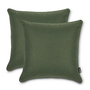 Montlake FadeSafe 20 in. x 20 in. x 8 in. Indoor/Outdoor Accent Throw Pillows in Heather Fern (2-Pack)
