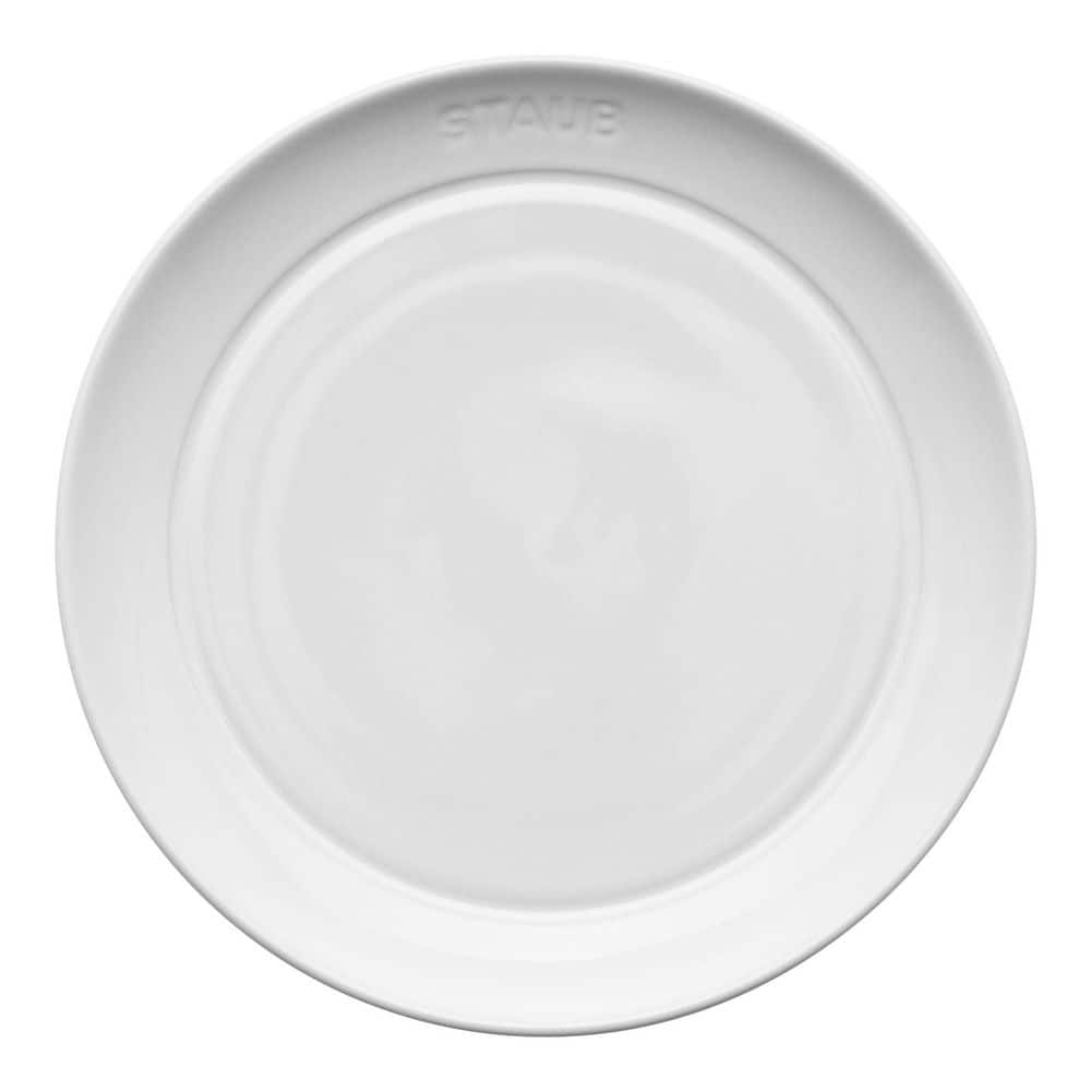 Ceramic Dinnerware 4-Piece 6 in. Appetizer Plate Set - White price history on PriceWatchPro
