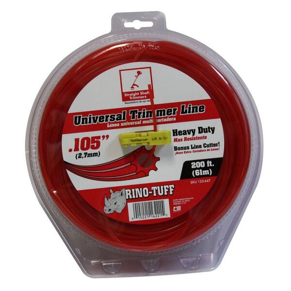 Rino-Tuff Universal 0.105 in. x 200 ft. Round Shaped Trimmer Line