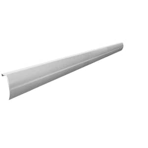 Elliptus Series 7 ft. Galvanized Steel Easy Slip-On Baseboard Heater Cover in White