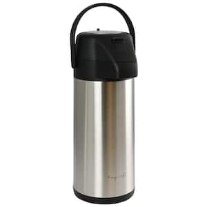 12 Cup Silver Stainless Steel Vacuum Body Pump Cap Air Pot