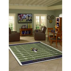 FANMATS Baltimore Ravens 3 ft. x 6 ft. Football Field Rug Runner Rug 7344 -  The Home Depot