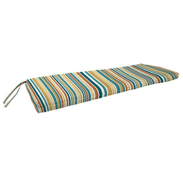 Jordan Manufacturing 45 in. L x 17 in. W x 2 in. T Outdoor Bench Cushion in Boule Bog