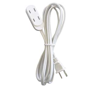 12 ft. 16/2 Indoor Cube Tap Extension Cord, White