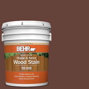 5 gal. #SC-117 Russet Solid Color House and Fence Exterior Wood Stain