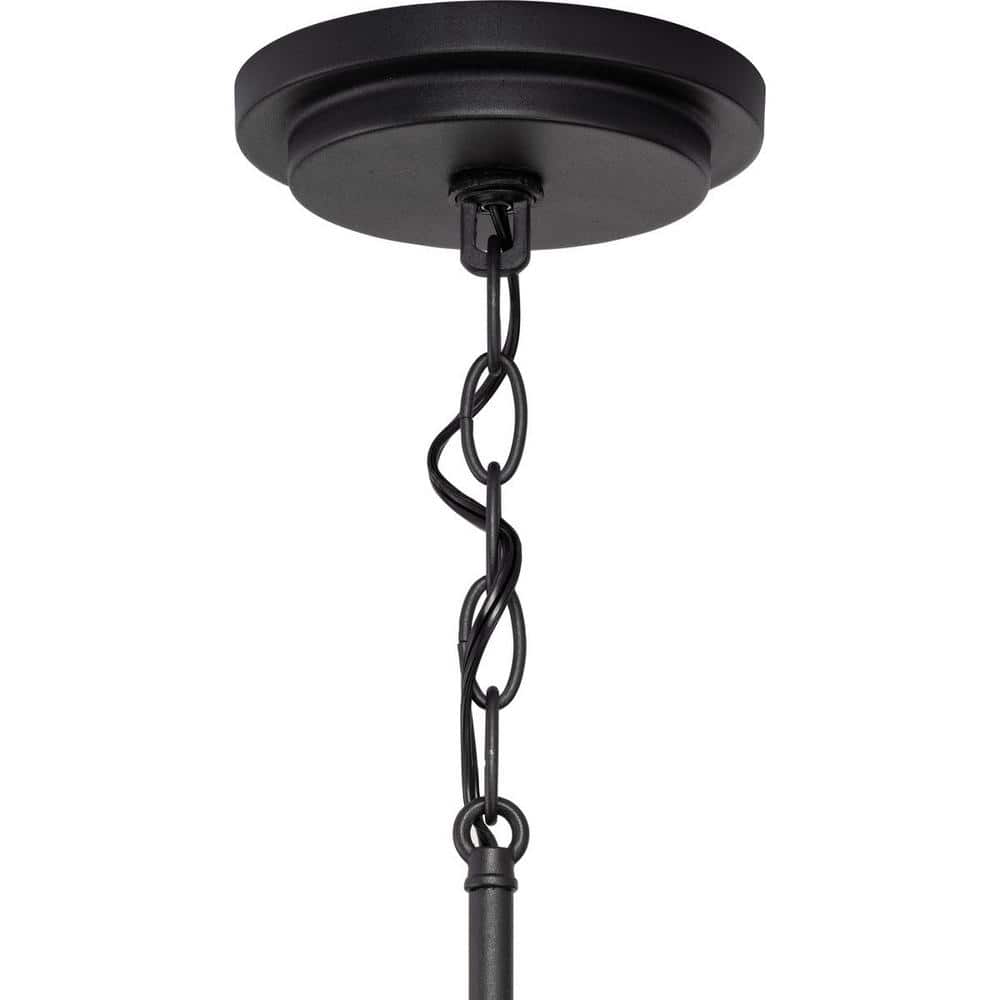 Briarwood Textured Black 4-Light Farmhouse Chandelier