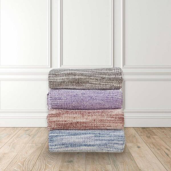 Grey and best sale purple throw