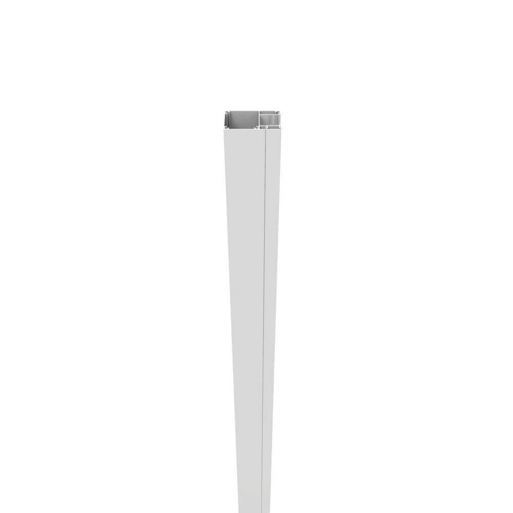 Barrette Outdoor Living 72 in. White End Surface Mount Post