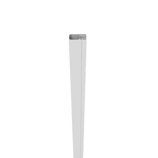 Barrette Outdoor Living 72 in. White End Surface Mount Post