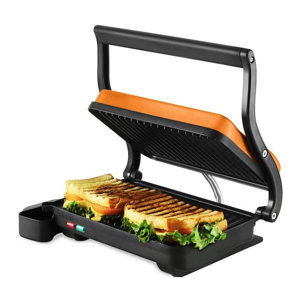 botsen evenwicht koolhydraat Reviews for OVENTE Copper Electric Panini Press Grill, 2-Slice 1000-Watt  Heating Plate, Drip Tray Included | Pg 1 - The Home Depot