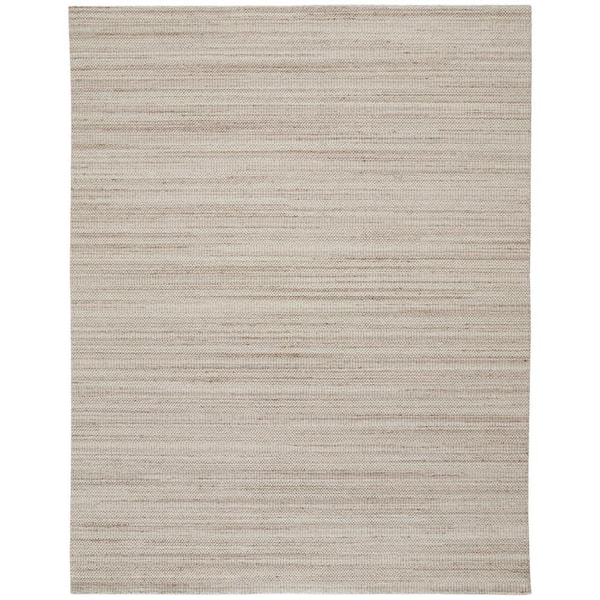 HomeRoots Ivory 5 ft. x 8 ft. Solid Color Area Rug