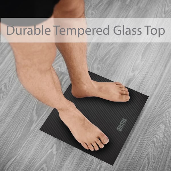 FREE DELIVERY SQUARE GLASS LCD BATHROOM WEIGHING SCALES 150kg /23 stone 