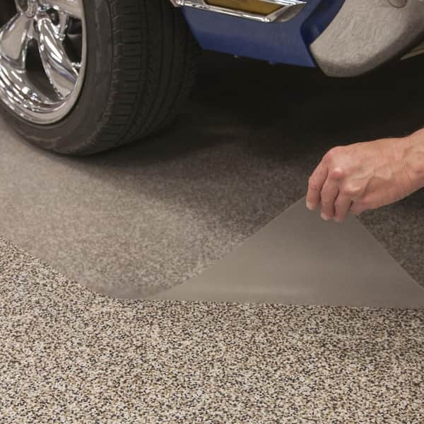 G-Floor Ceramic Textured Clear 7.5 ft. x 17 ft. 50 mil Vinyl