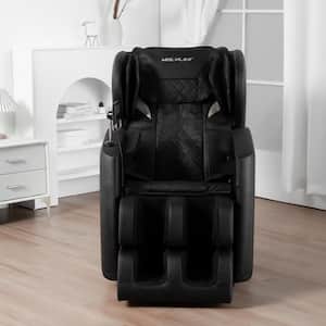 Black PU Leather Massage Zero Gravity Recliner with Full Body Air Pressure