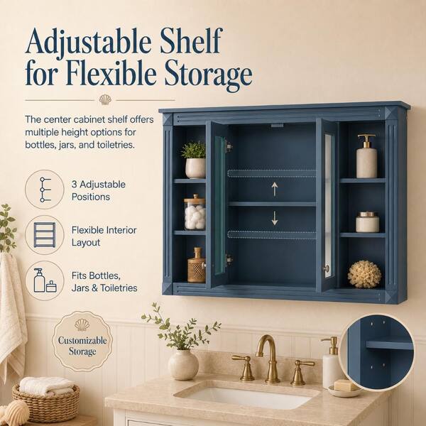 Hermitage Bath Haven 47 in. W x 28 in. H Rectangular Surface