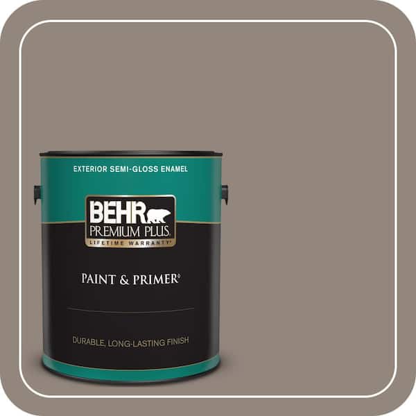 BEHR PREMIUM PLUS 1 gal. #T14-8 Film Fest Semi-Gloss Enamel Exterior Paint & Primer