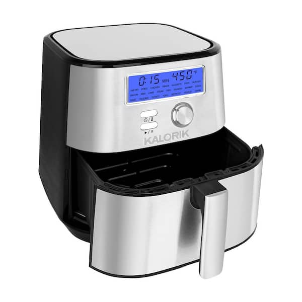 Kalorik black and stainless steel xl digital family outlet airfryer