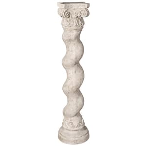 Capitoline Barley 54 in. H White Fiberglass Twisted Column