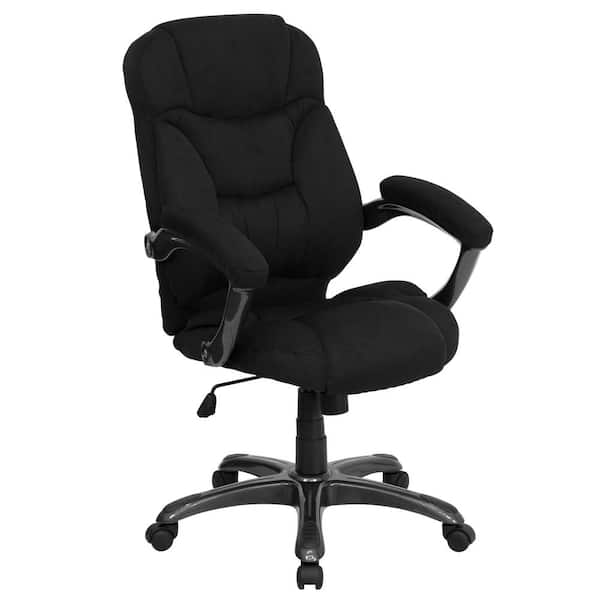 Flash Furniture High Back Black Microfiber Contemporary Executive Swivel Office Chair