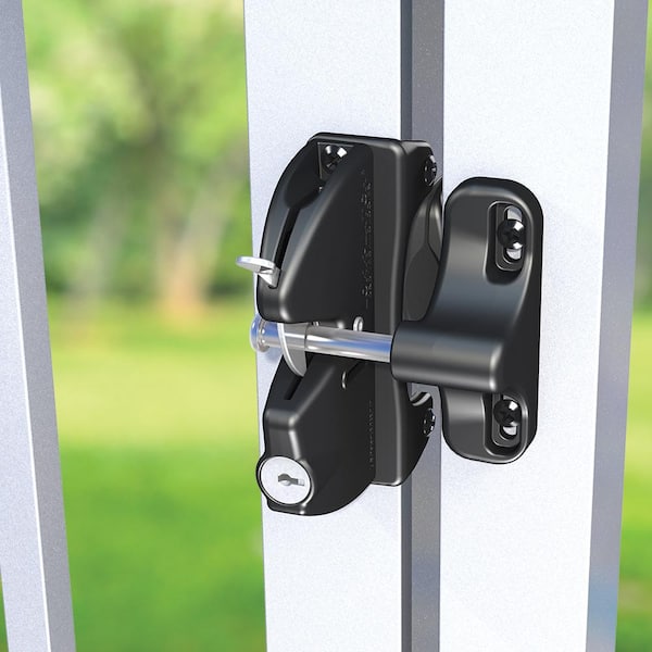 D&D T-Latch Stainless Steel Padlockable Toggle Latch For All Gates (Black)  - TL01