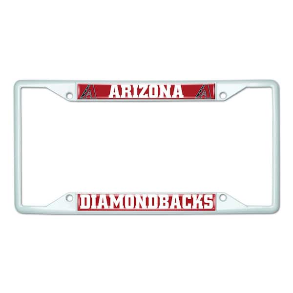 FANMATS Universal Fit MLB - Arizona Diamondbacks License Plate Frame - White