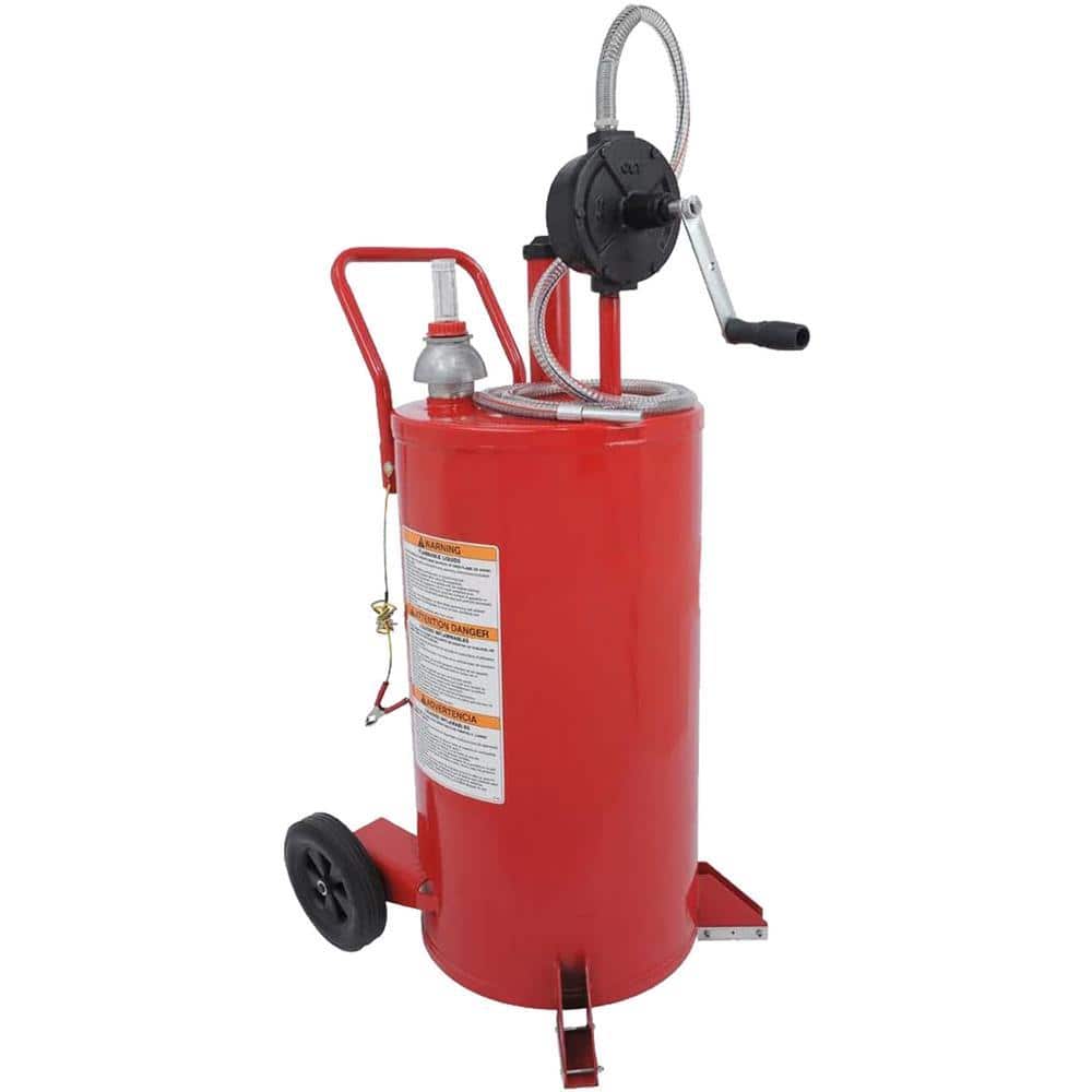 ZEELINE BY MILTON 25 gal. Fuel Caddy with 2-Way Rotary Pump, Red