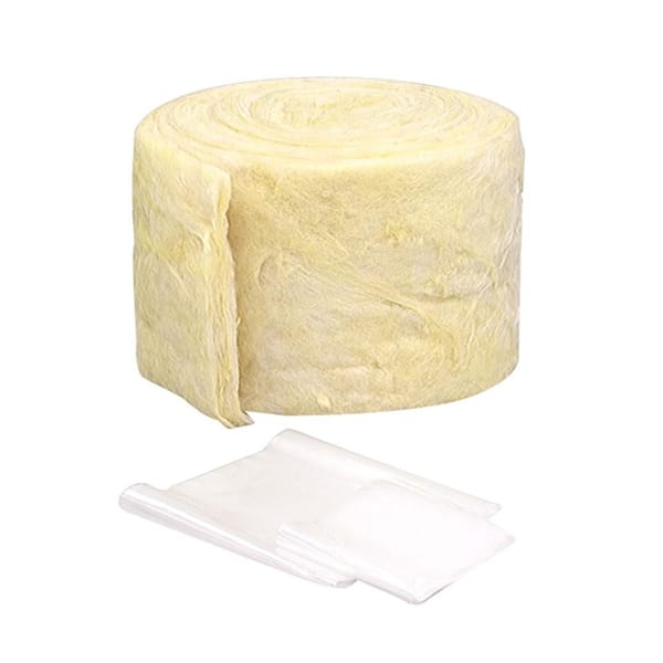 6 in. x 25 ft. Yellow Fiberglass Pipe Wrap Insulation Weatherstrip